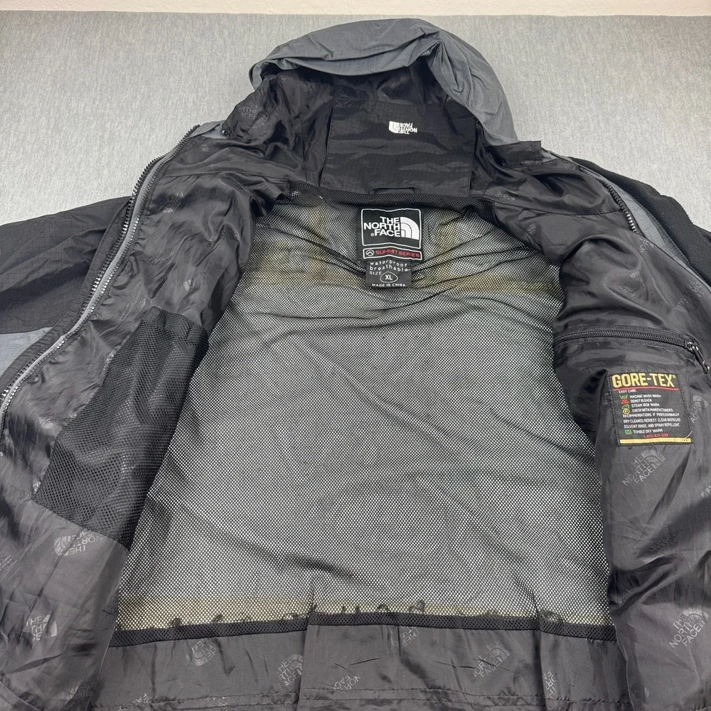 Vintage The North Face Jacket Mens XL Gray Summit Series‎ Ripstop Gore Tex Rain